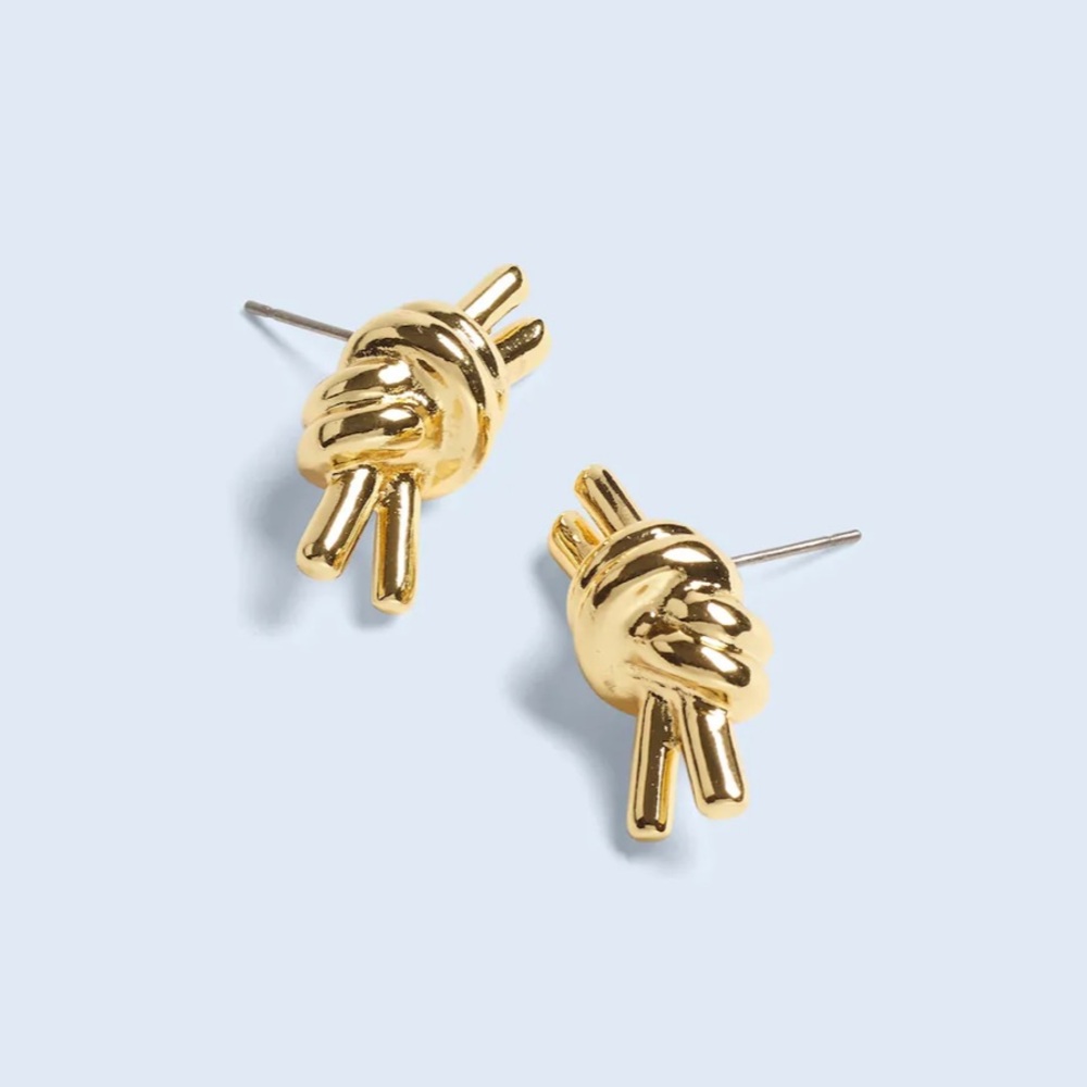 NWT Madewell Knotted Medium Stud Earrings